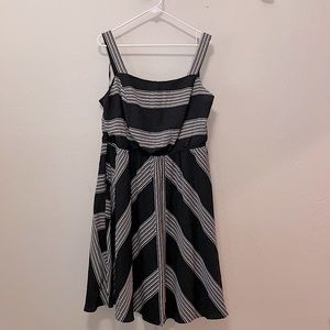 Black Striped Dress